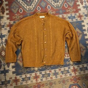 L.L. Bean Sweaters - Vintage L.L. Bean Mustard Knit Sweater Large L.L. Bean Sweaters - Vintage L.L. Bean Mustard Knit Sweater Large